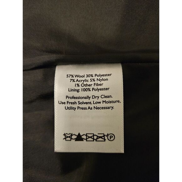 Eddie Bauer Wool Gray Plaid Mini Skirt Size 8 Winter Dark Academia Fall Pencil - Picture 6 of 7